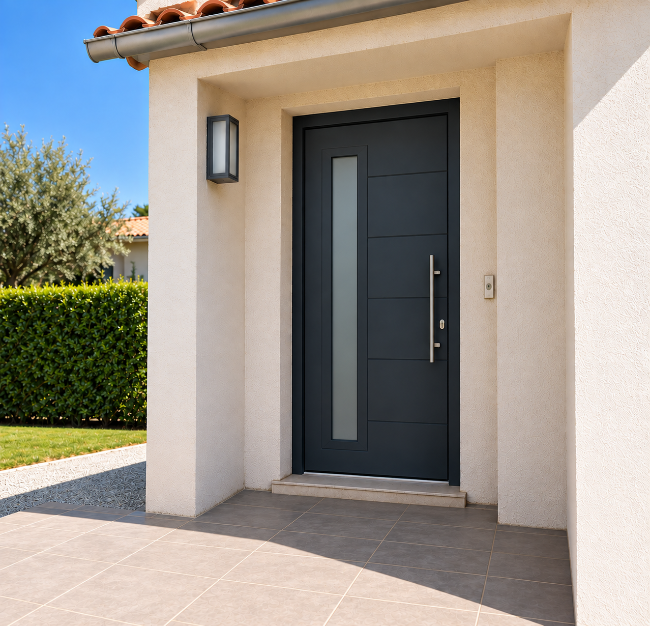 Après travaux — Porte d'entrée sur mesure