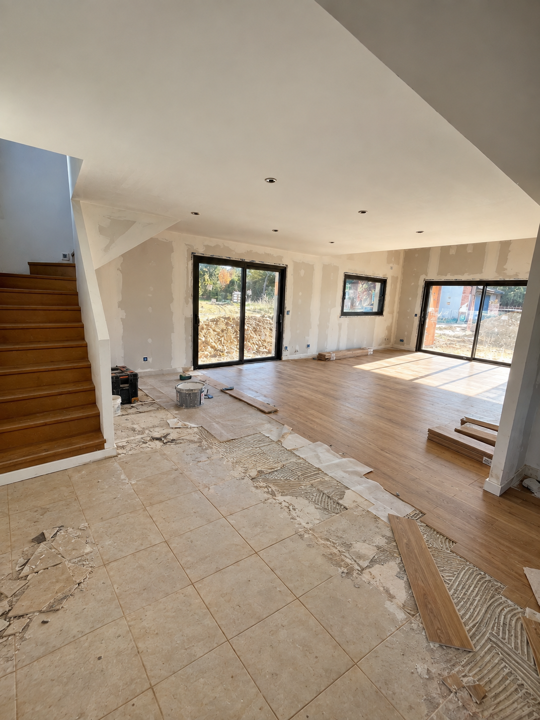 Parquet & escalier habillé