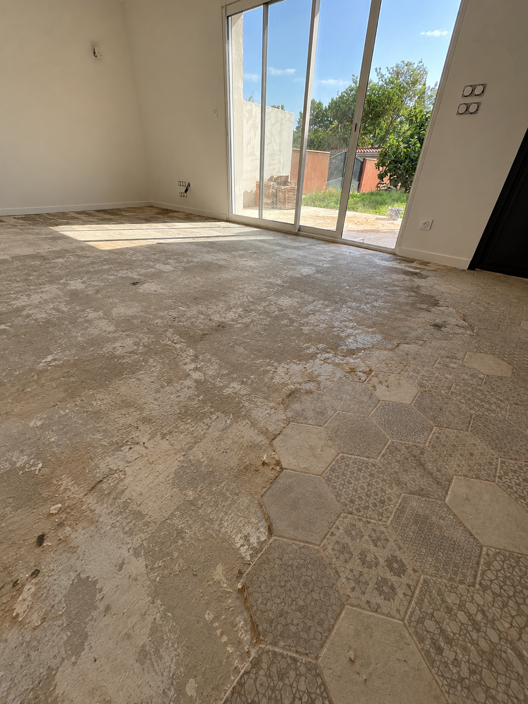 Avant travaux — Rénovation de sol intérieur